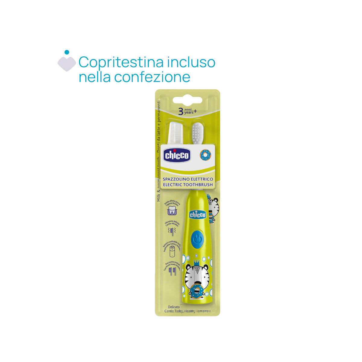 Chicco Spazzolino Elettrico Tigre 3+ Anni 1 Pezzo-5