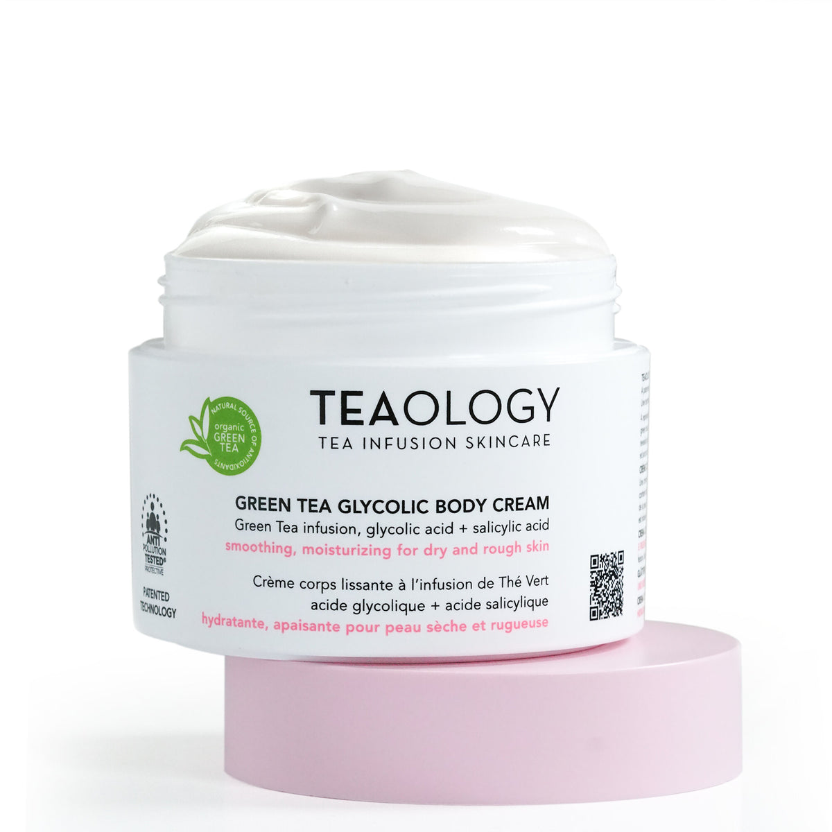 Teaology Green Tea Glycolic Body Cream 260ml-1