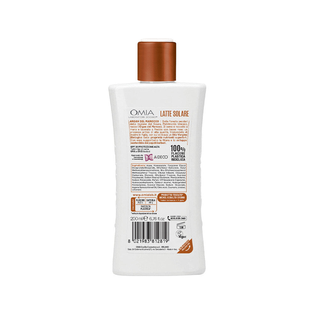 Omia Ecobio Argan Del Marocco Latte Solare SPF30 200ml-2