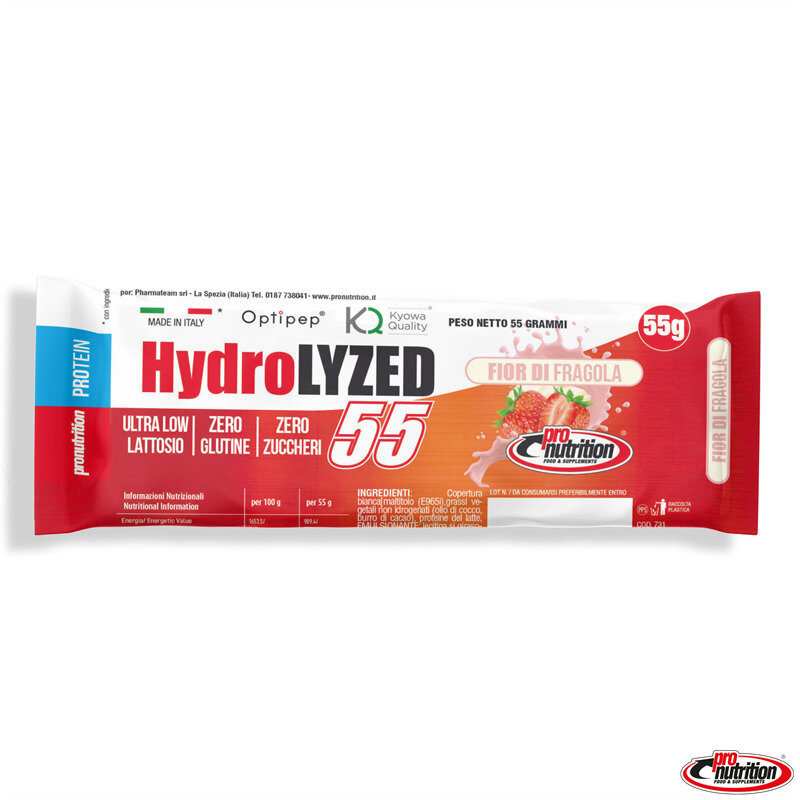 Pronutrition Hydrolized 50% Barretta Proteica Gusto Fior Di Fragola 55g-1