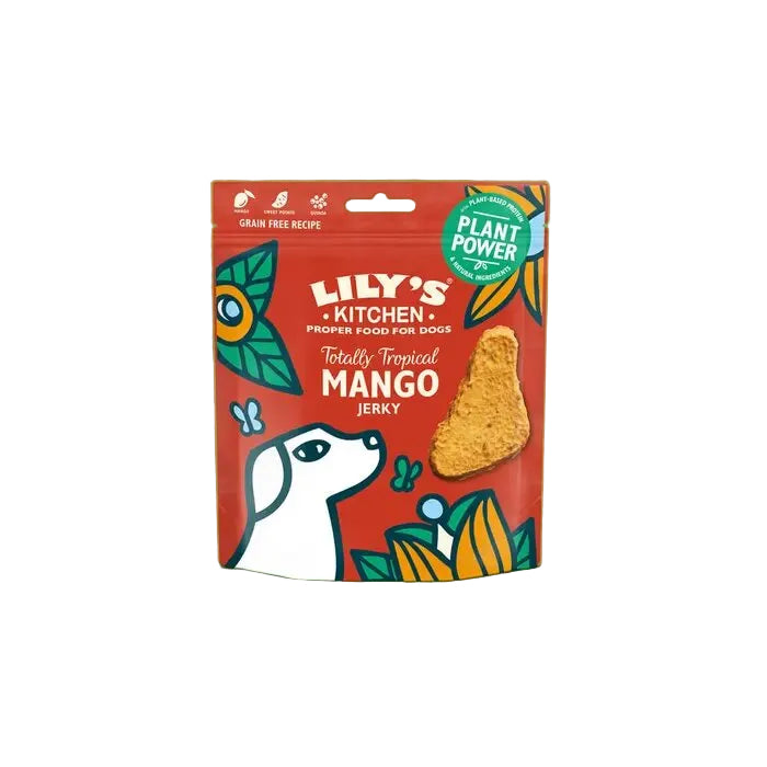 Lily's Kitchen Totally Tropical Mango Jerky Snacks Dog 70g-1