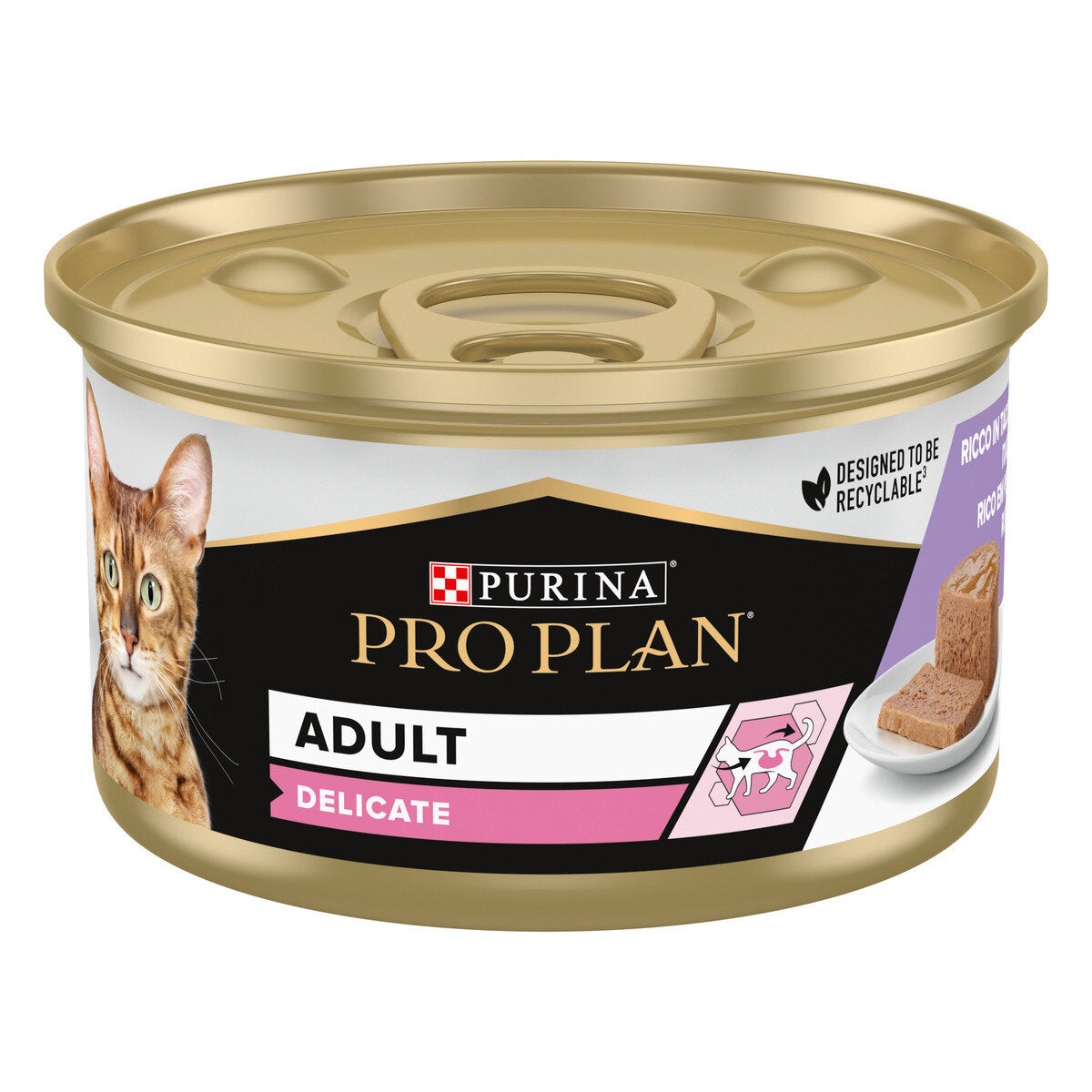 Purina Pro Plan Wet Cat Delicate Mousse Con Tacchino 85g-1