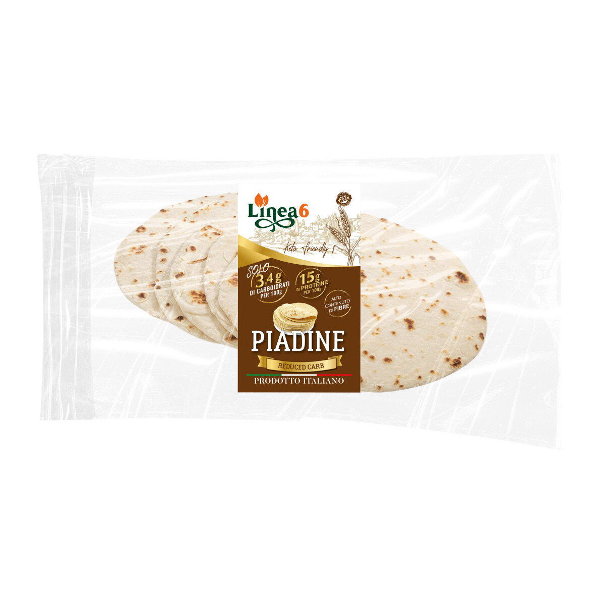 Linea 6 Piadina Reduced Carb 5x100g-1