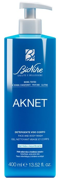 Bionike Aknet Gel Detergente Purificante Viso e Corpo 400ml-1