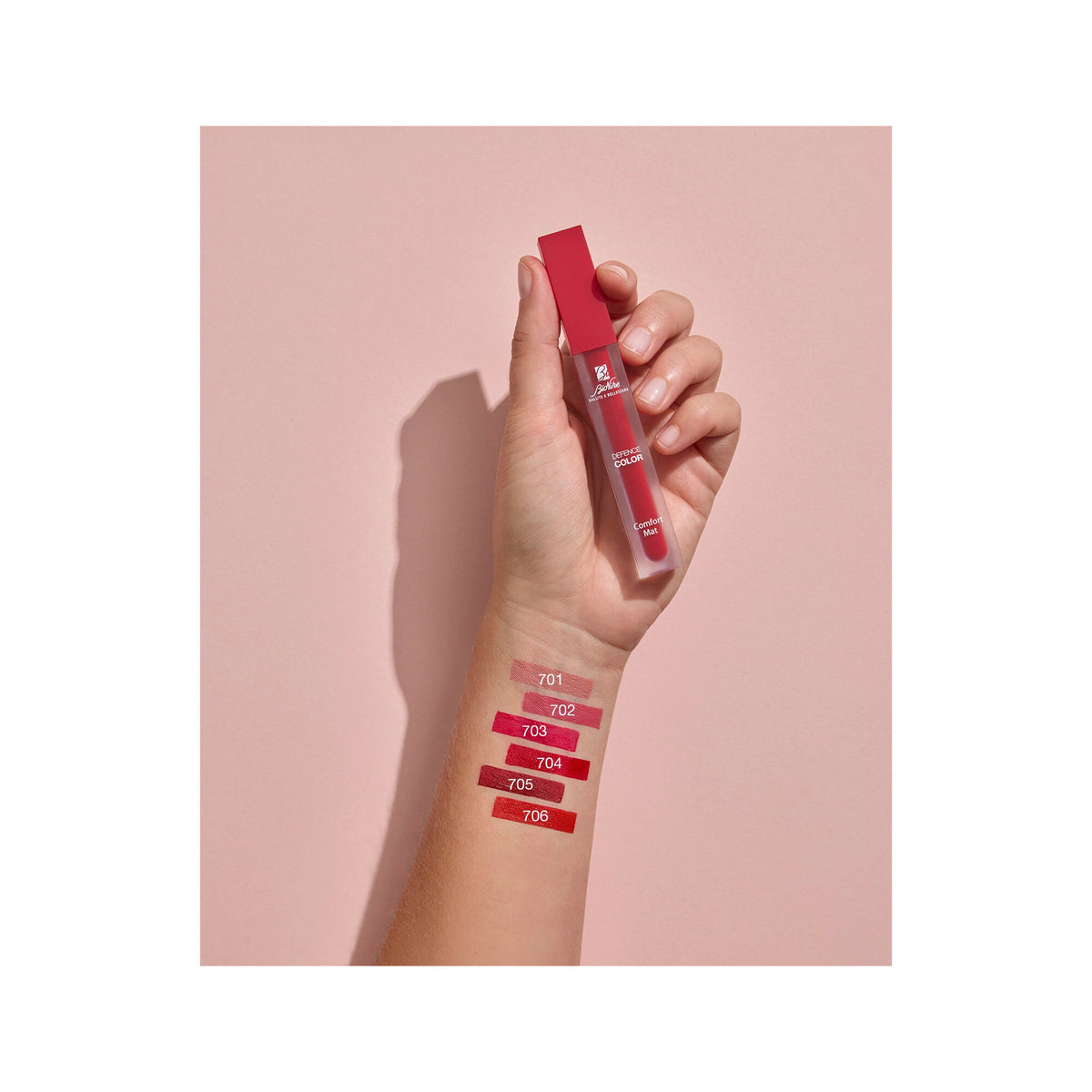 Bionike Defence Color Comfort Mat Rossetto Liquido 4,5ml N.702 Rose Macaron-2