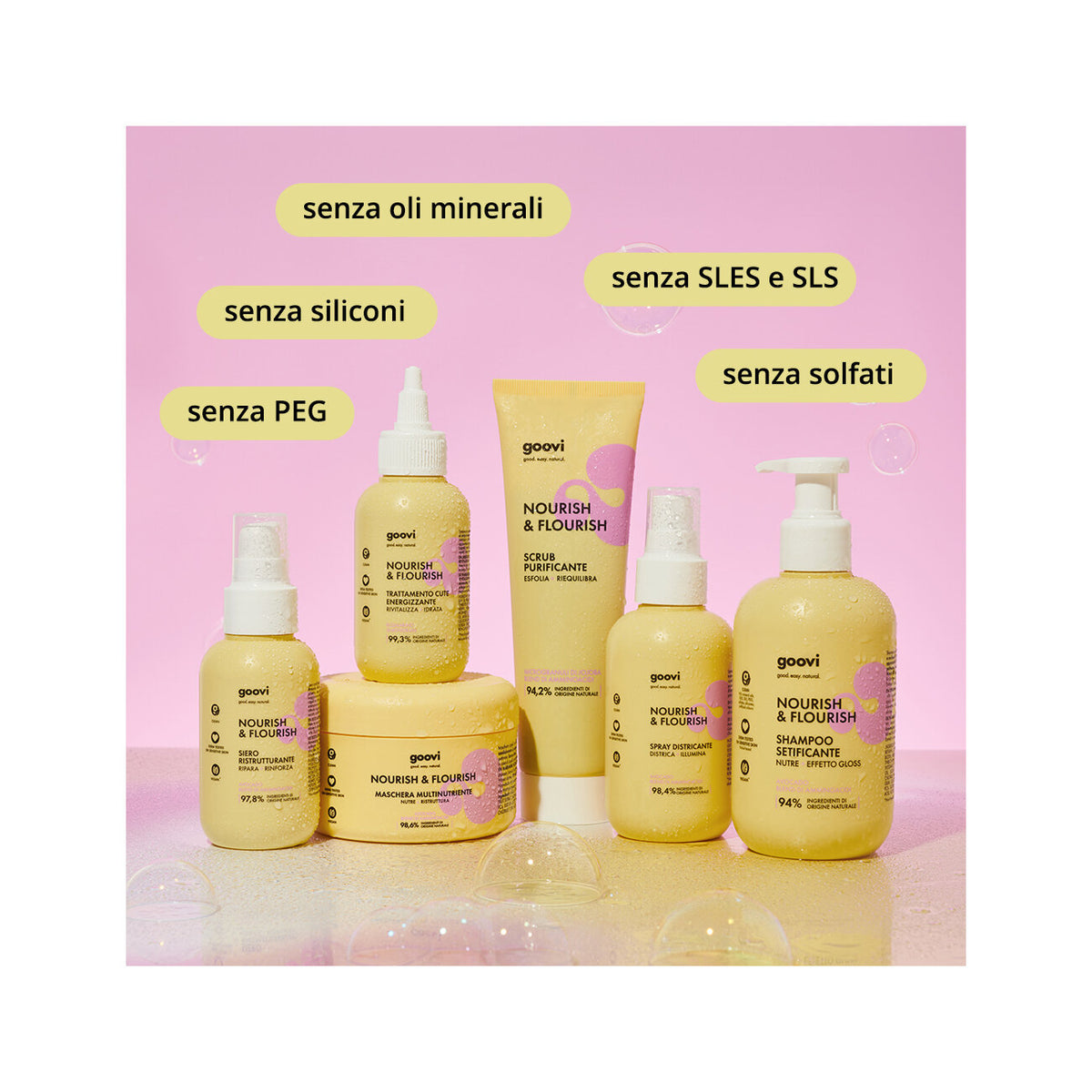 Goovi Nourish & Flourish Shampoo Setificante 250ml-3
