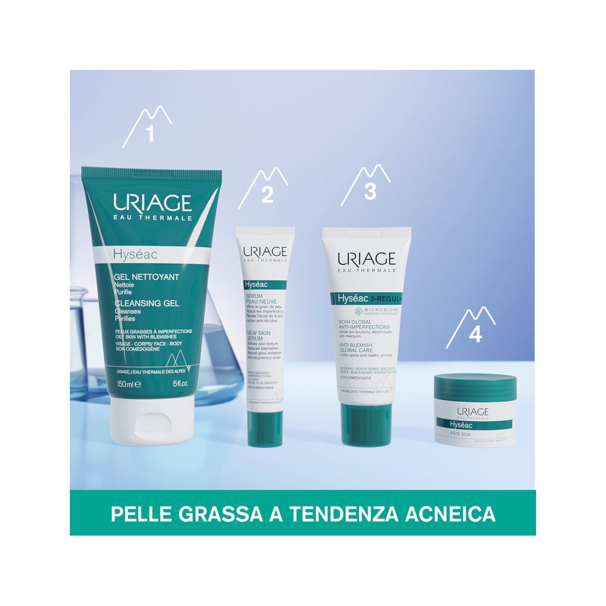 Uriage Hyséac Gel Detergente 150ml-6