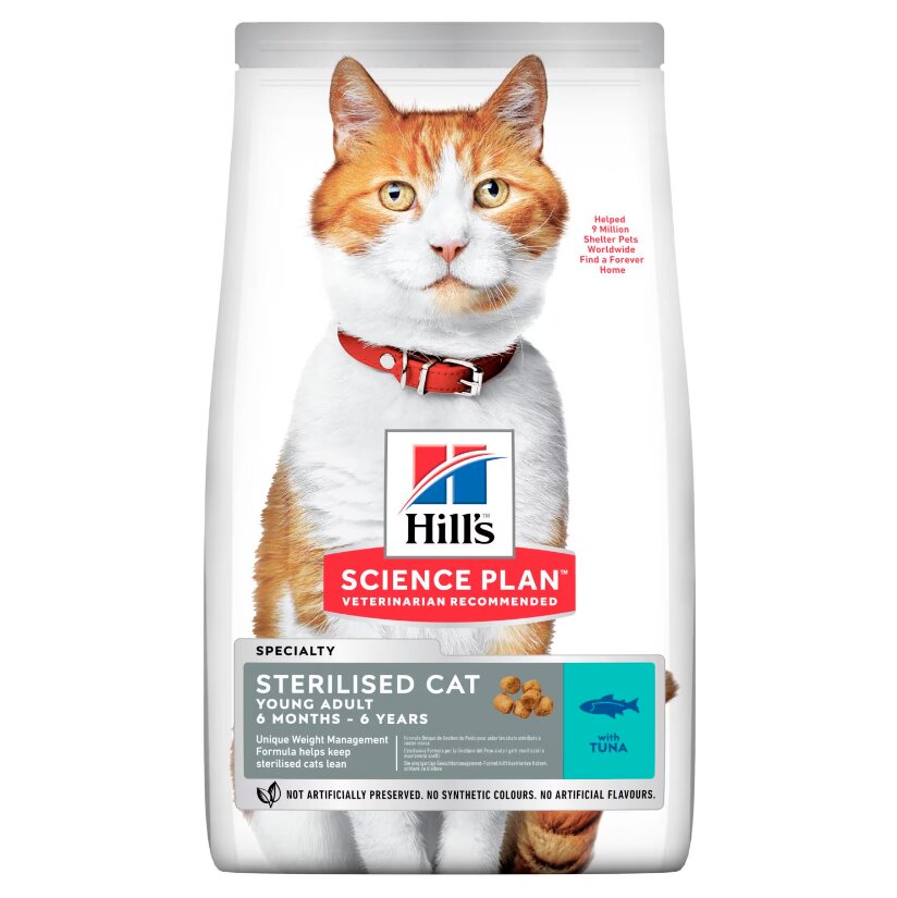 Hill's Science Plan Young Adult Sterilised Cat Alimento per Gatti con Tonno 1,5kg-1