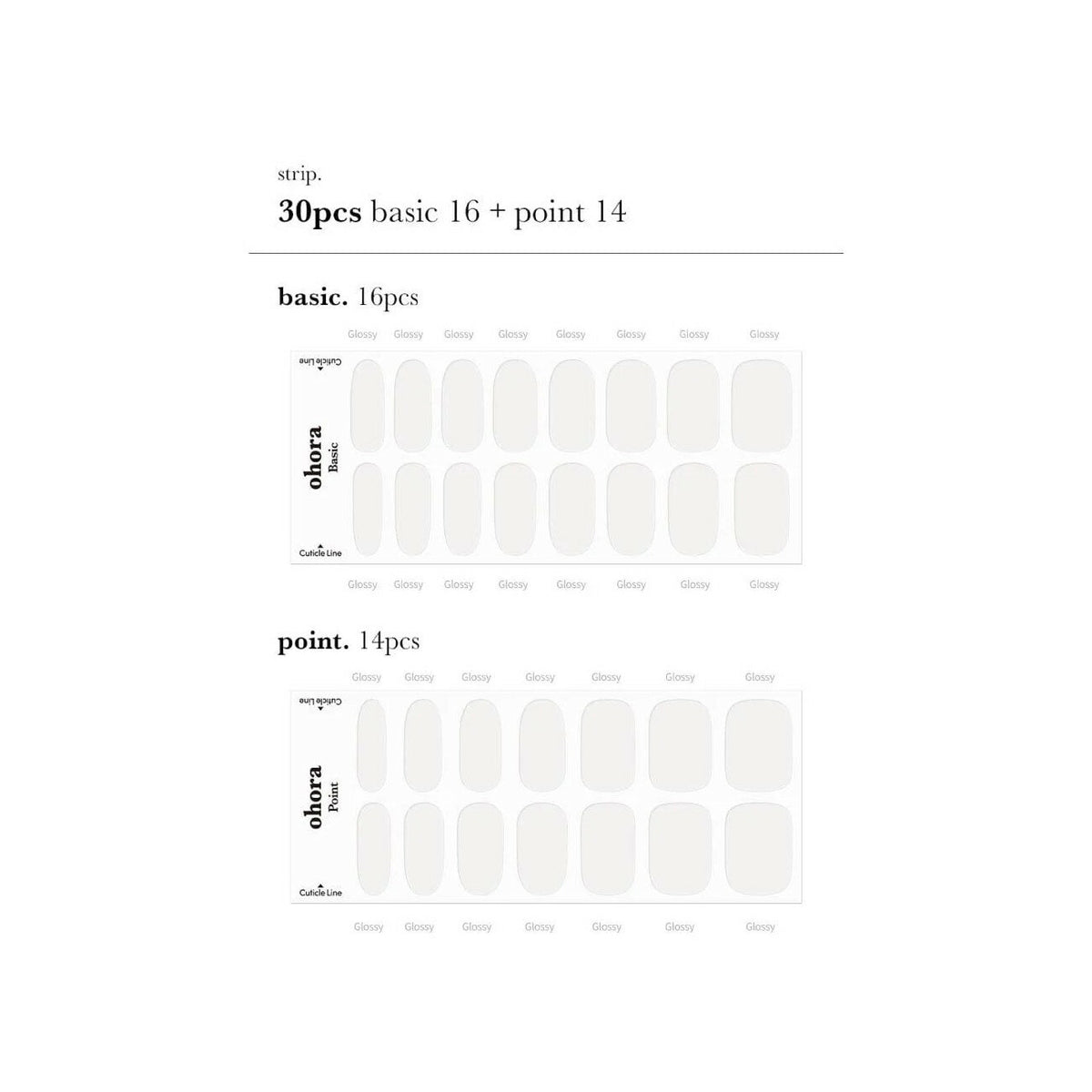 Ohora Gel Nails Smalto Per Piedi In Gel Adesivo N White-3
