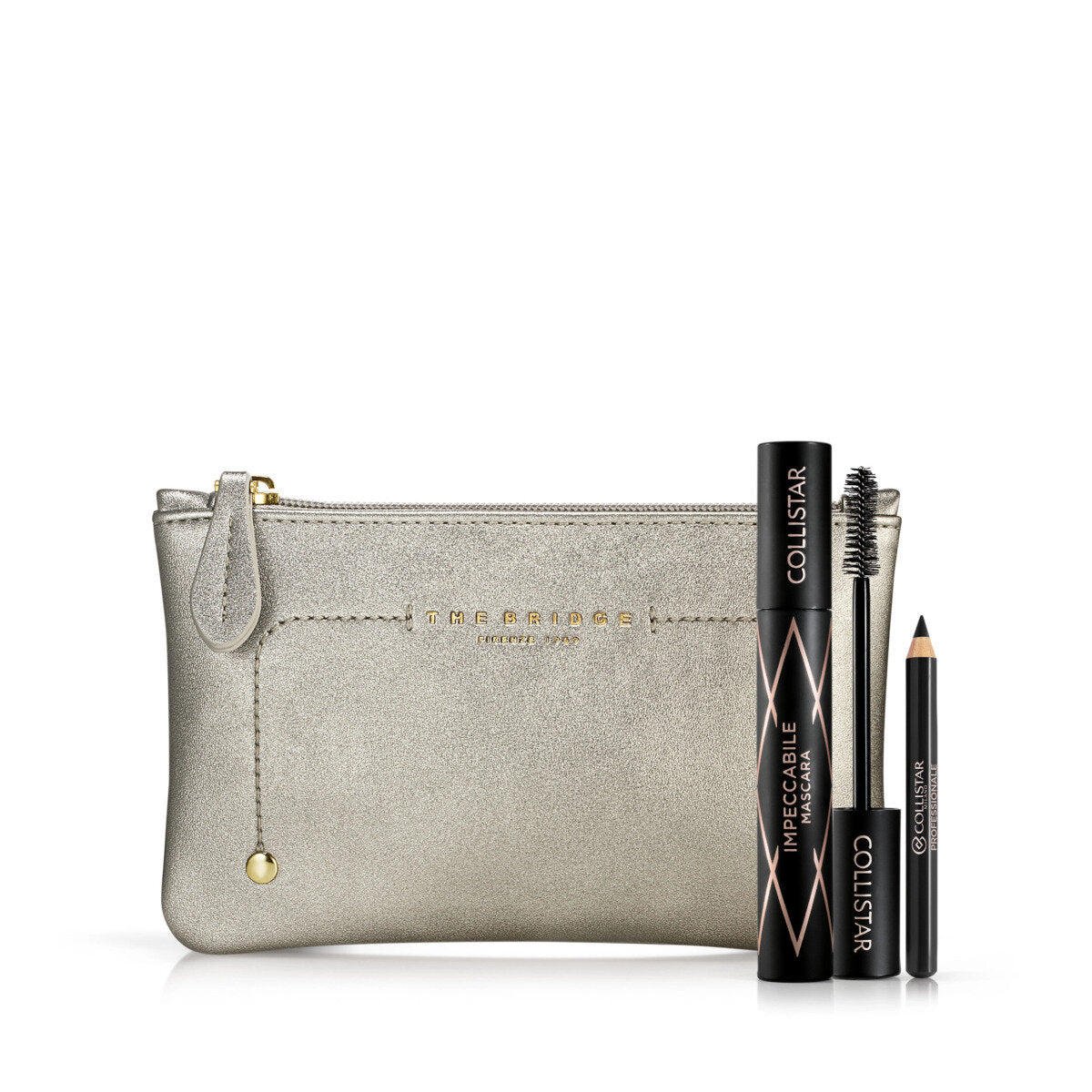 Collistar Cofanetto Impeccabile Mascara Ultra Nero + Professionale Matita Occhi Nera + Beauty-Bag THE BRIDGE-1