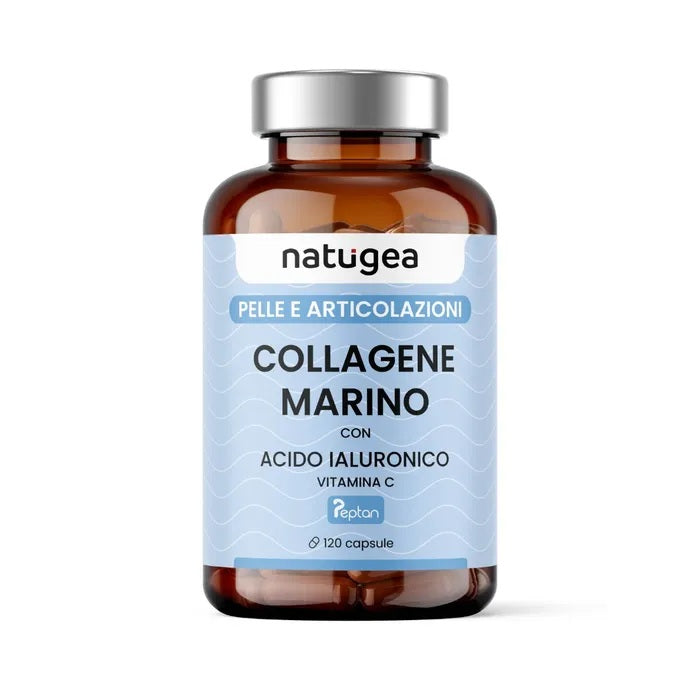 Natugea Collagene Marino Idrolizzato Peptan F HD Con Acido Ialuronico E Vitamina C 120 Capsule-14