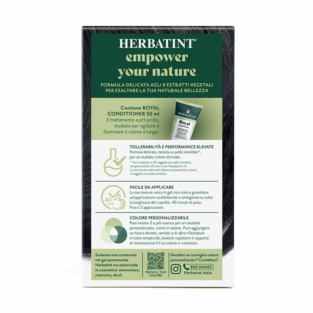 Herbatint Gel Colorante Permanente 1N Nero 170ml-3