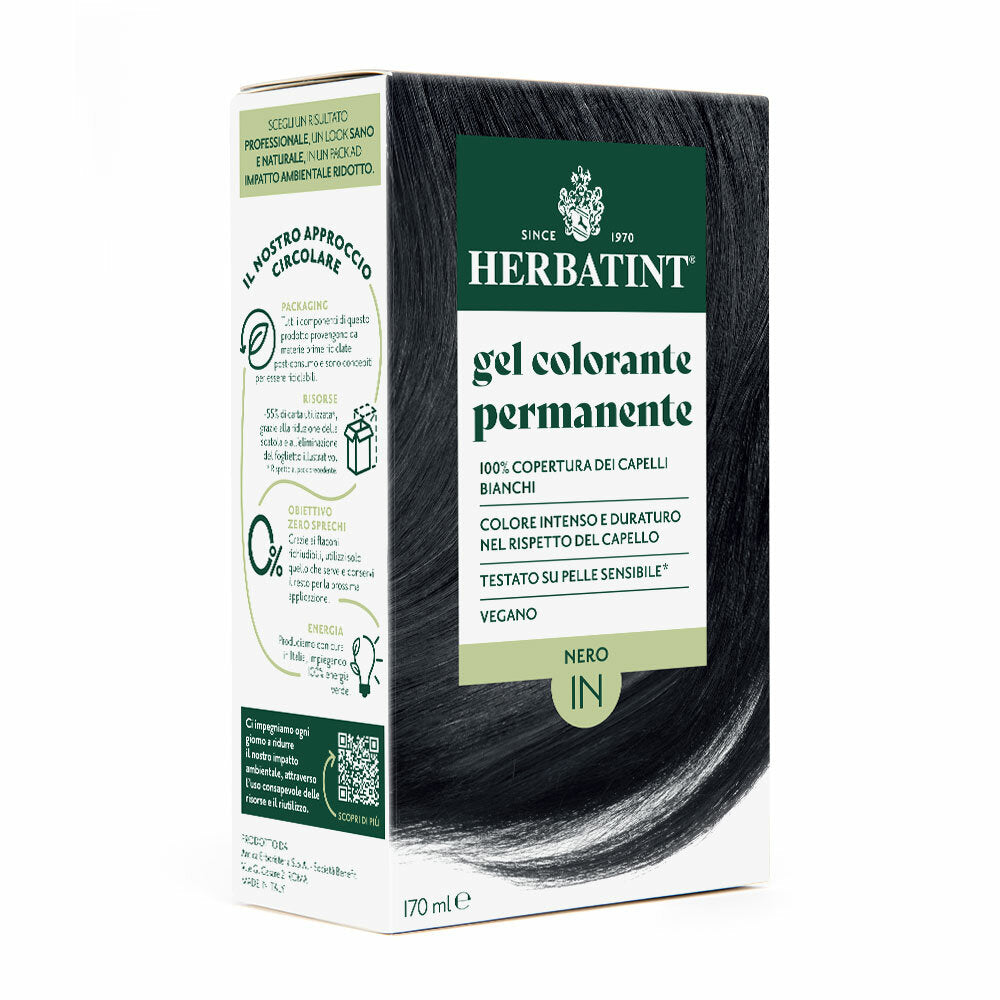 Herbatint Gel Colorante Permanente 1N Nero 170ml-1