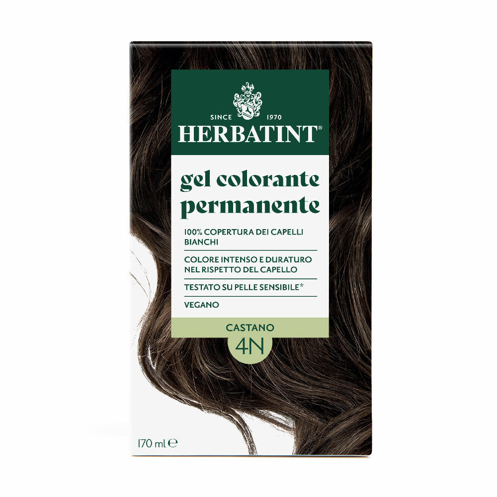 Herbatint Gel Colorante Permanente 4N Castano 170ml-2