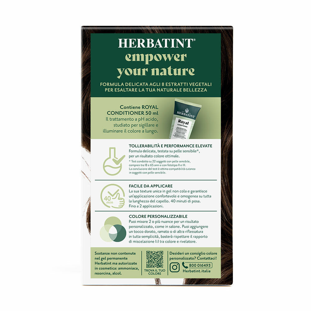 Herbatint Tintura Per Capelli Gel Permanente 4D Castano Dorato 170ml-3