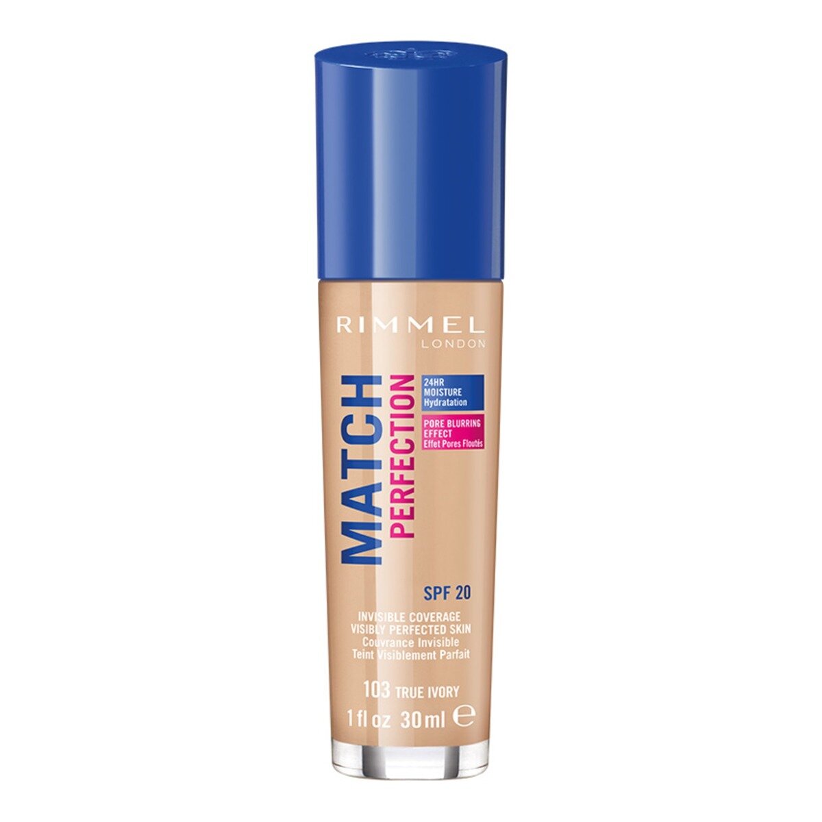 Rimmel Fondotinta Match Perfection 103 True Ivory 30ml-2