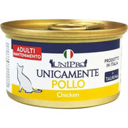 Unipro Unicamente Pollo Cibo Umido Gatti Adulti Barattolo 85g-1