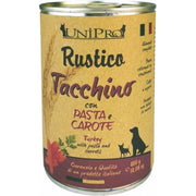 Unipro Rustico Tacchino Pasta Integrale Carote Cibo Cane Adulto Barattolo 400g-2