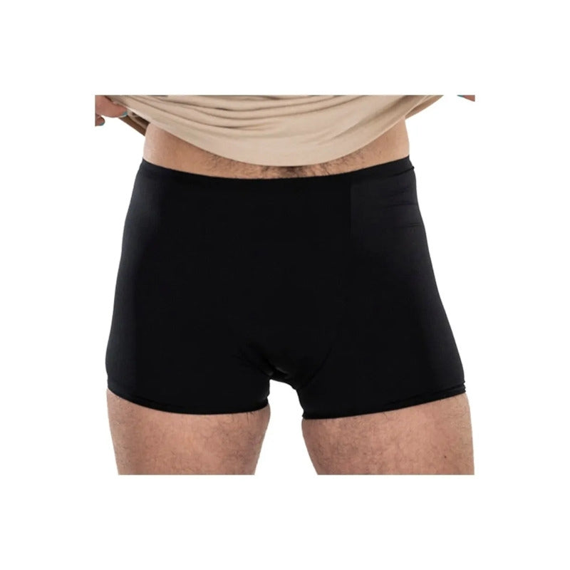 Fluyda Boxer Linea Basic Mutandina Assorbente Bianco/Nero Taglia M-3