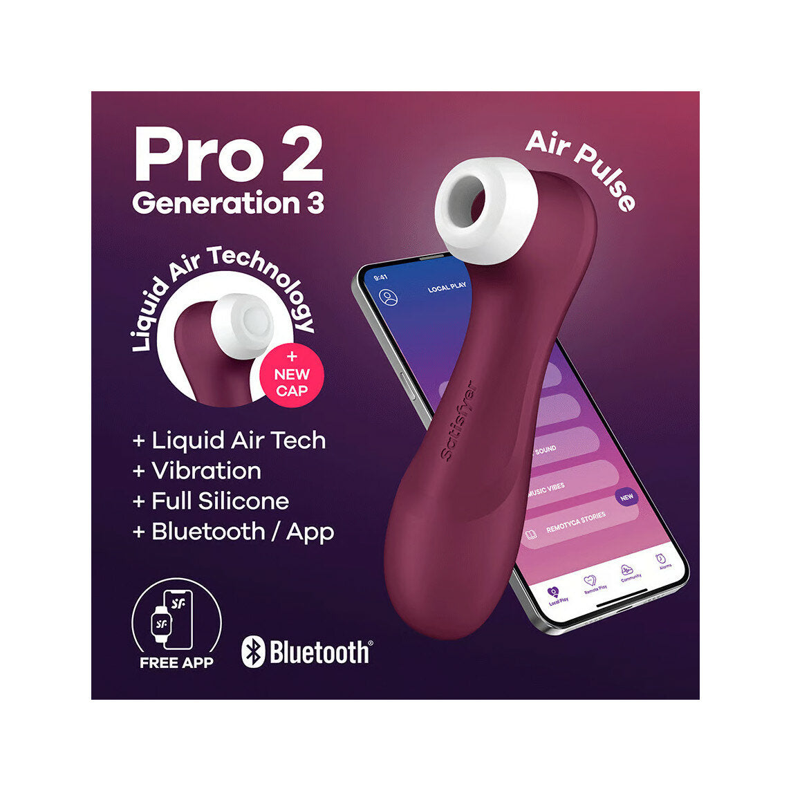 Satisfyer Pro 2 Generation 3 Connect App Stimolatore Clitorideo-2