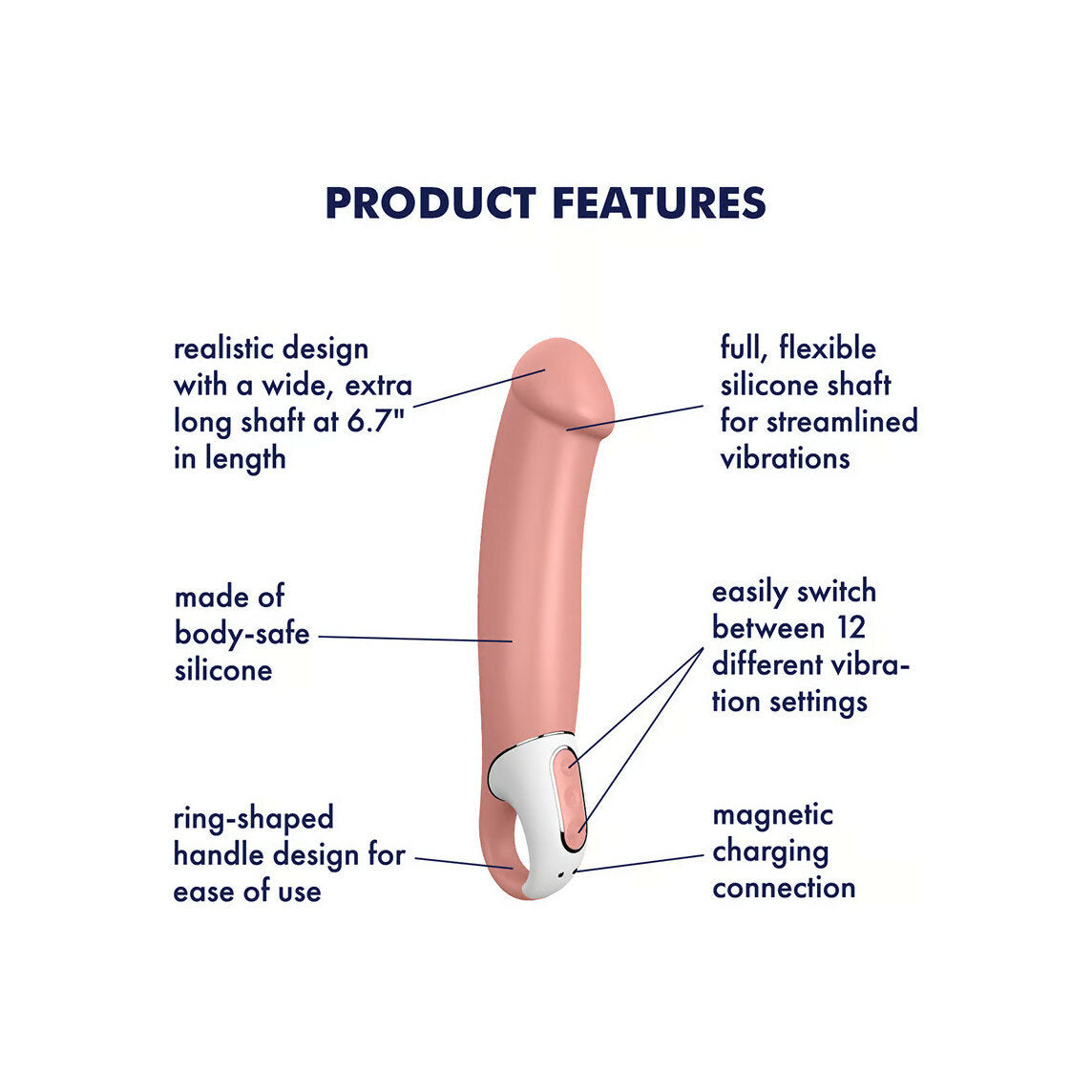 Satisfyer Master Vibratore 17cm-3