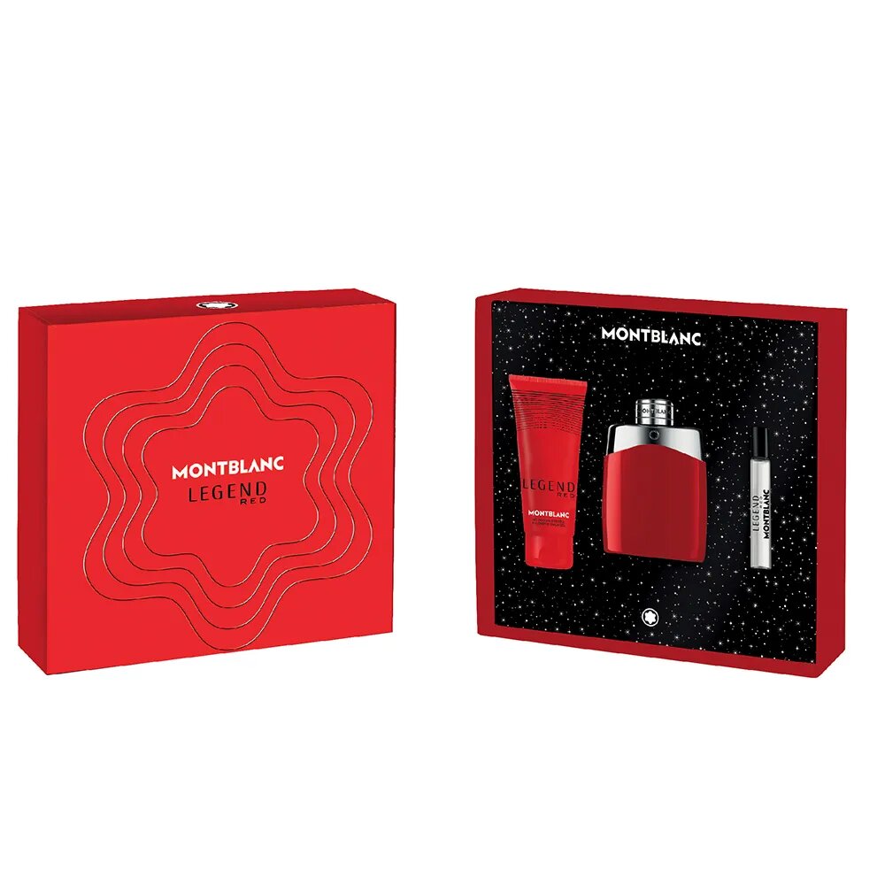 Montblanc Cofanetto Legend Red Uomo Eau de Parfum 100ml + 7,5ml, Shower Gel 100ml-1