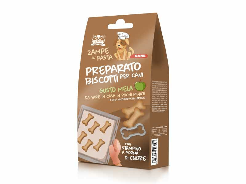 Zampe In Pasta Preparato Per Biscotti Gusto Melai Per Cani 120g-1