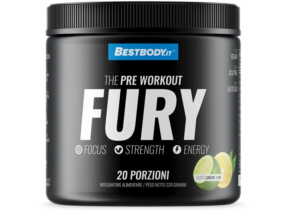 BestBody Fury Original Pre Workout Formula Original 220g Gusto Limone-1