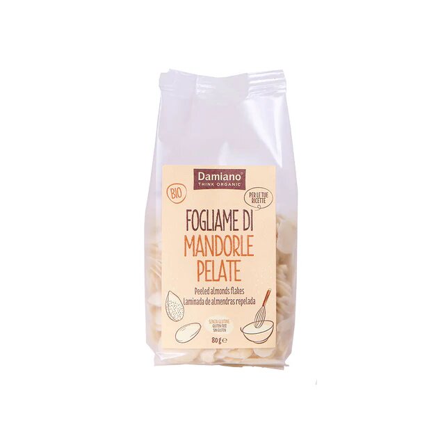 Damiano Fogliame Di Mandorle Pelate 80g-1