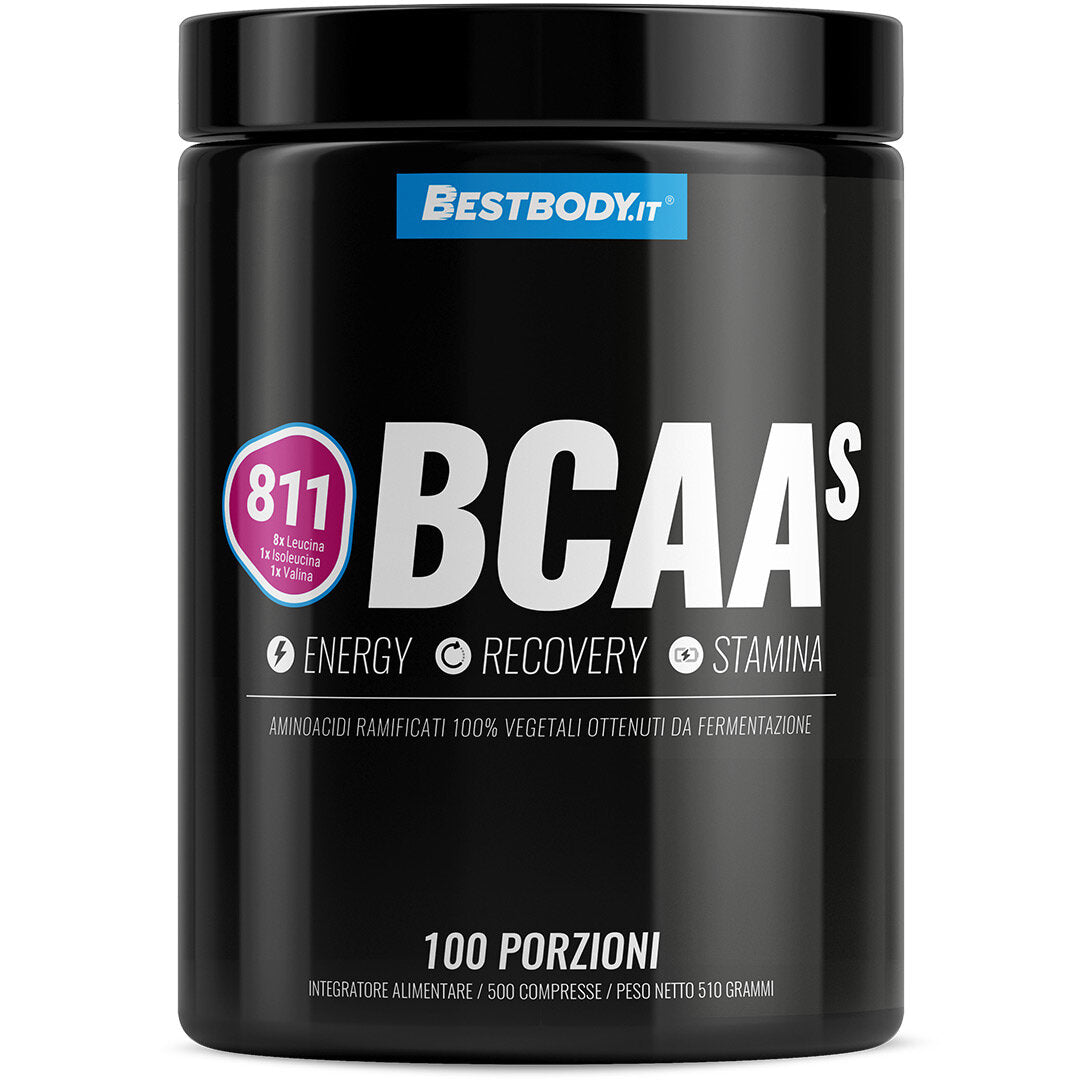 BestBody BCAAs 8:1:1 Aminoacidi Ramificati con Vitamina B1 e B6 500 Compresse-1