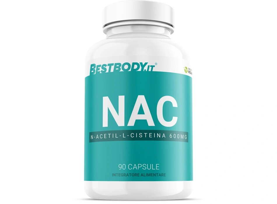 BestBody NAC N-Acetil L-Cisteina 600mg 90 Capsule-1