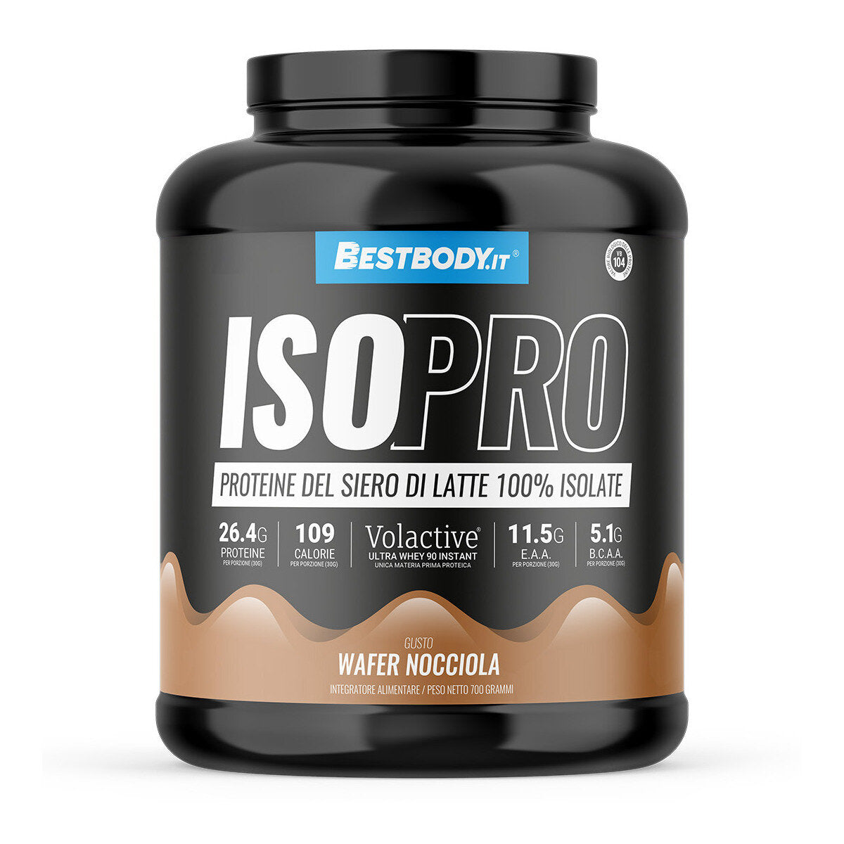 BestBody Sport IsoPro 100% Isolate Volactive Gusto Wafer Nocciola 700g-1