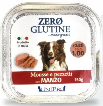 Unipro Zero Glutine Cane Con Manzo 150g-1