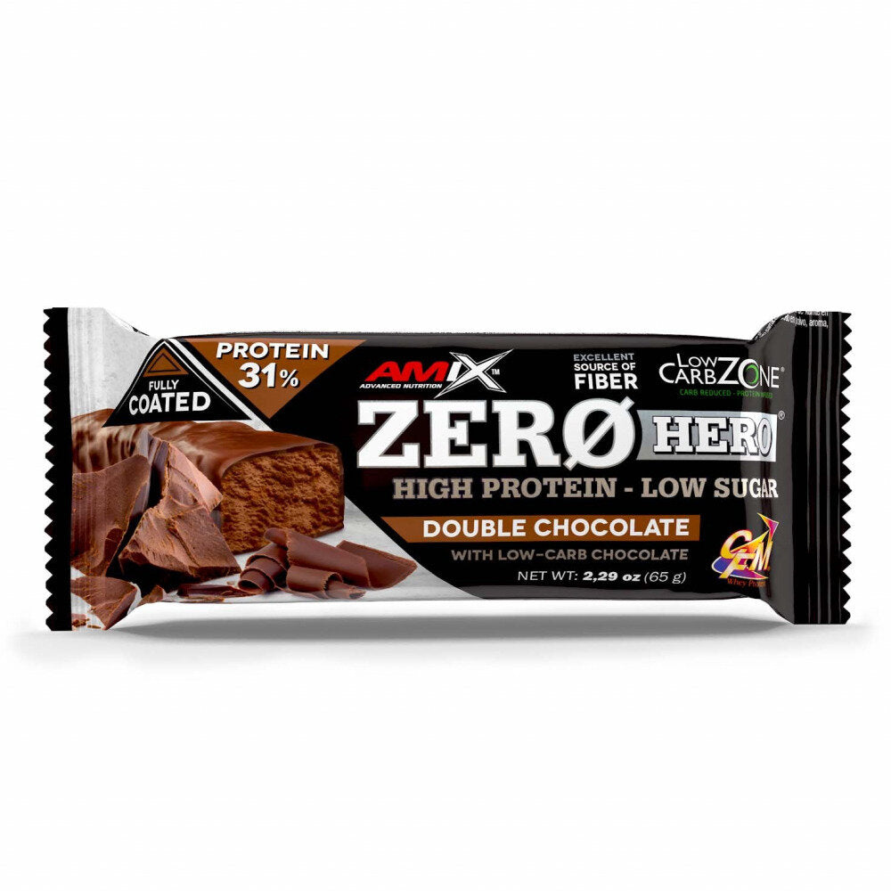 Newtritions Amix Zero Hero 31% Protein Bar Barretta Proteica Gusto Doppio Cioccolato 65g-1
