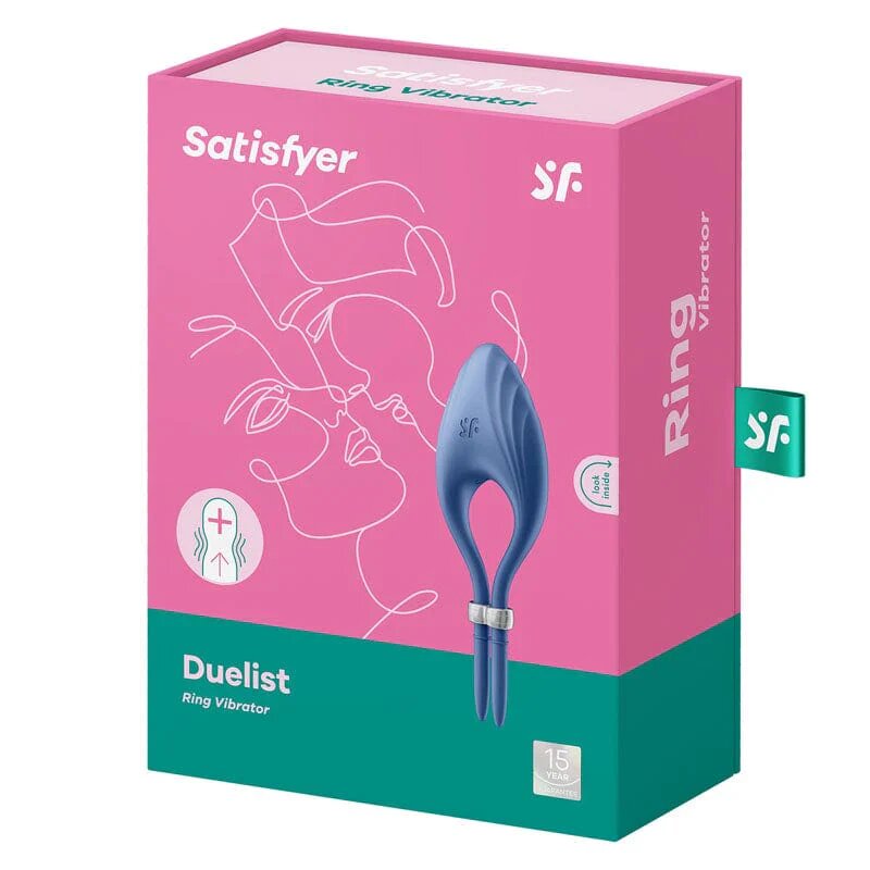 Satisfyer Duelist Anello Vibrante Blu-4