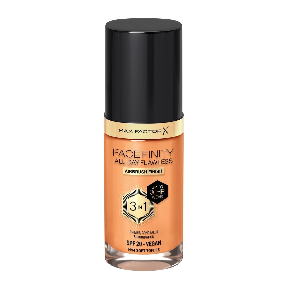 Max Factor Fondotinta Facefinity All Day Flawless 3In1 N84 Soft Toffee 30ml-1