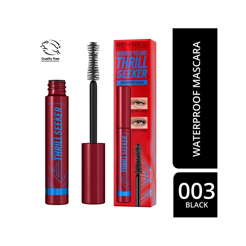 Rimmel Wonder Volume Thrill Seeker Mascara Waterproof 001 Nero 8ml-3