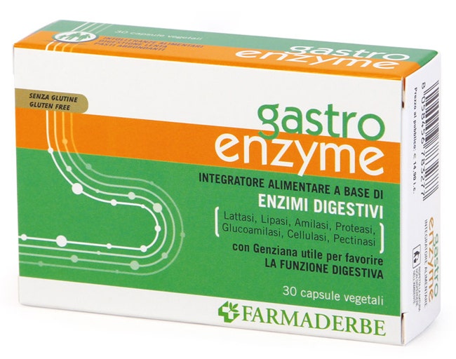 Farmaderbe Gastro Enzyme 30 Capsule Vegetali-1