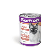 Gemon Bocconcini Salmone E Gamberetti Cibo Umido Gatti Adulti Barattolo 400 g-3