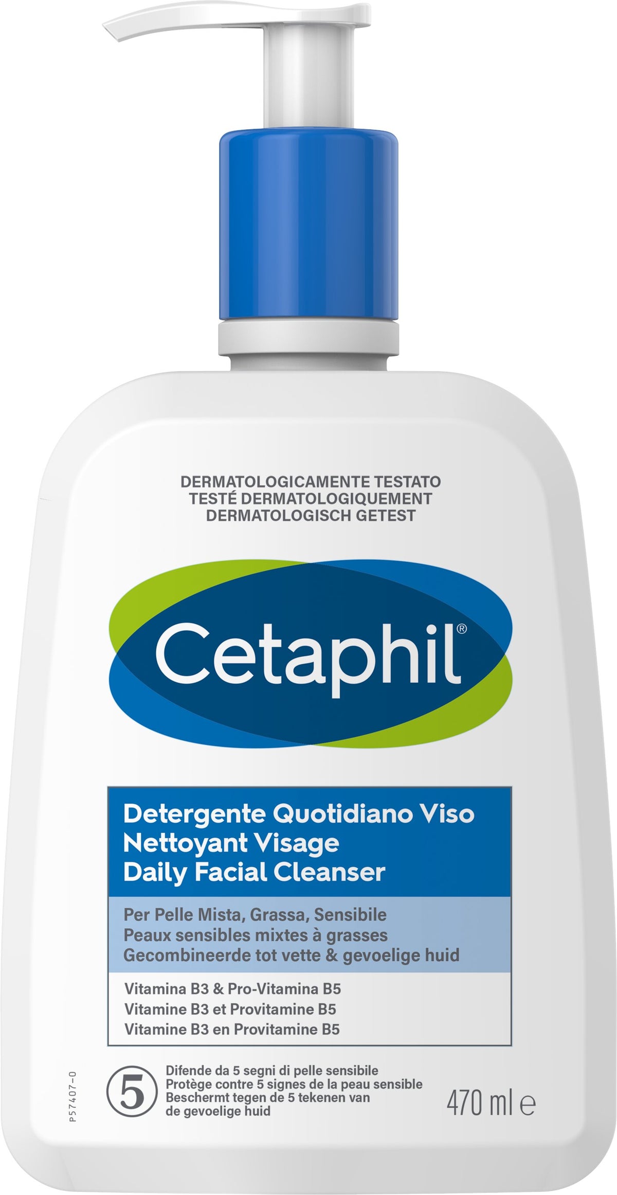 Cetaphil Detergente Quotidiano Viso Pelle Mista Grassa 473ml-1