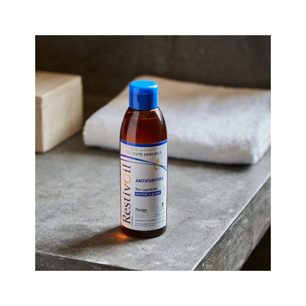 Restivoil Complex Antiforfora Olio-Shampoo per cute sensibile capelli da normali a grassi 250ml-4