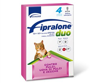 Fipralone Duo 50mg/60mg Soluzione Spot-on Per Gatti 4 Pipette-1