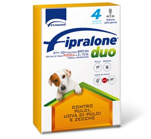 Fipralone Duo 268mg/80mg Soluzione Spot-on Per Cani Di Piccola Taglia 4 Pipette-1