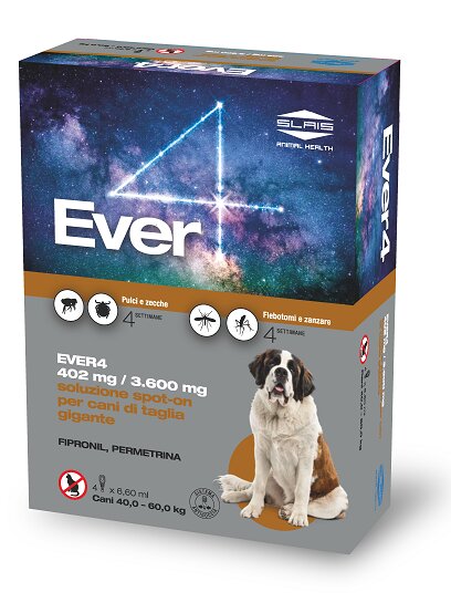 Ever 4 402mg/3600mg Soluzione Spot-On Per Cani Di Taglia Gigante 4 Pipette-1