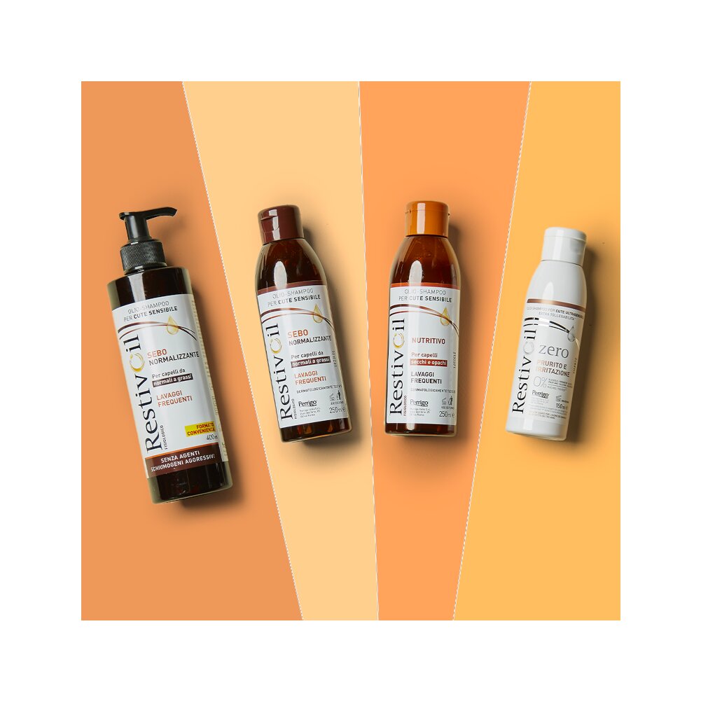 Restivoil Sebo-normalizzante olio-shampoo lavaggi frequenti per capelli da normali a grassi 250ml-9