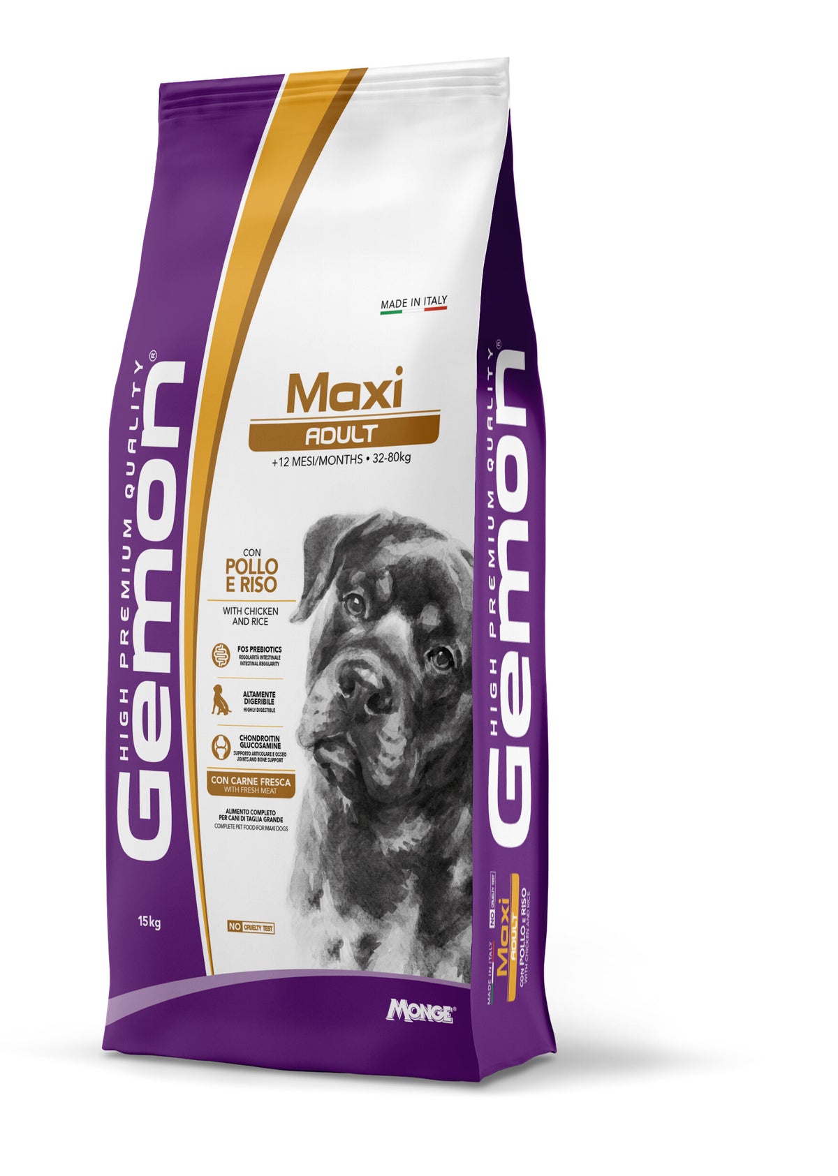 Gemon Pollo E Riso Cibo Secco Cani Adulti Taglia Grande Sacco 15 Kg-3
