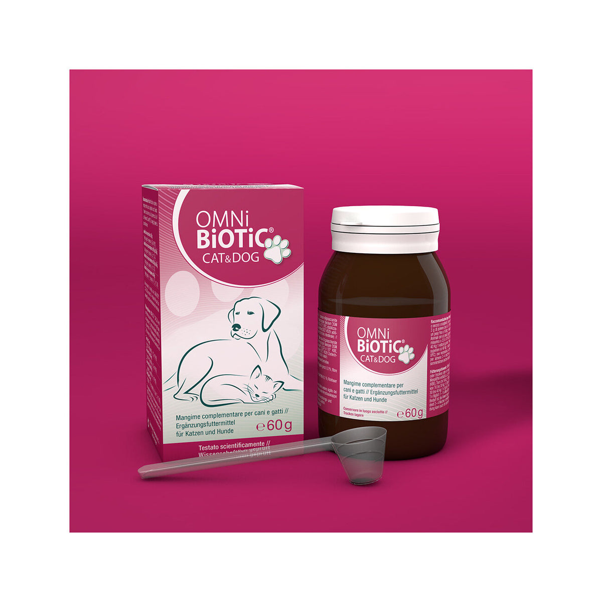 Omni Biotic Cat&Dog Mangime Complementare Per Cani e Gatti 60g-2