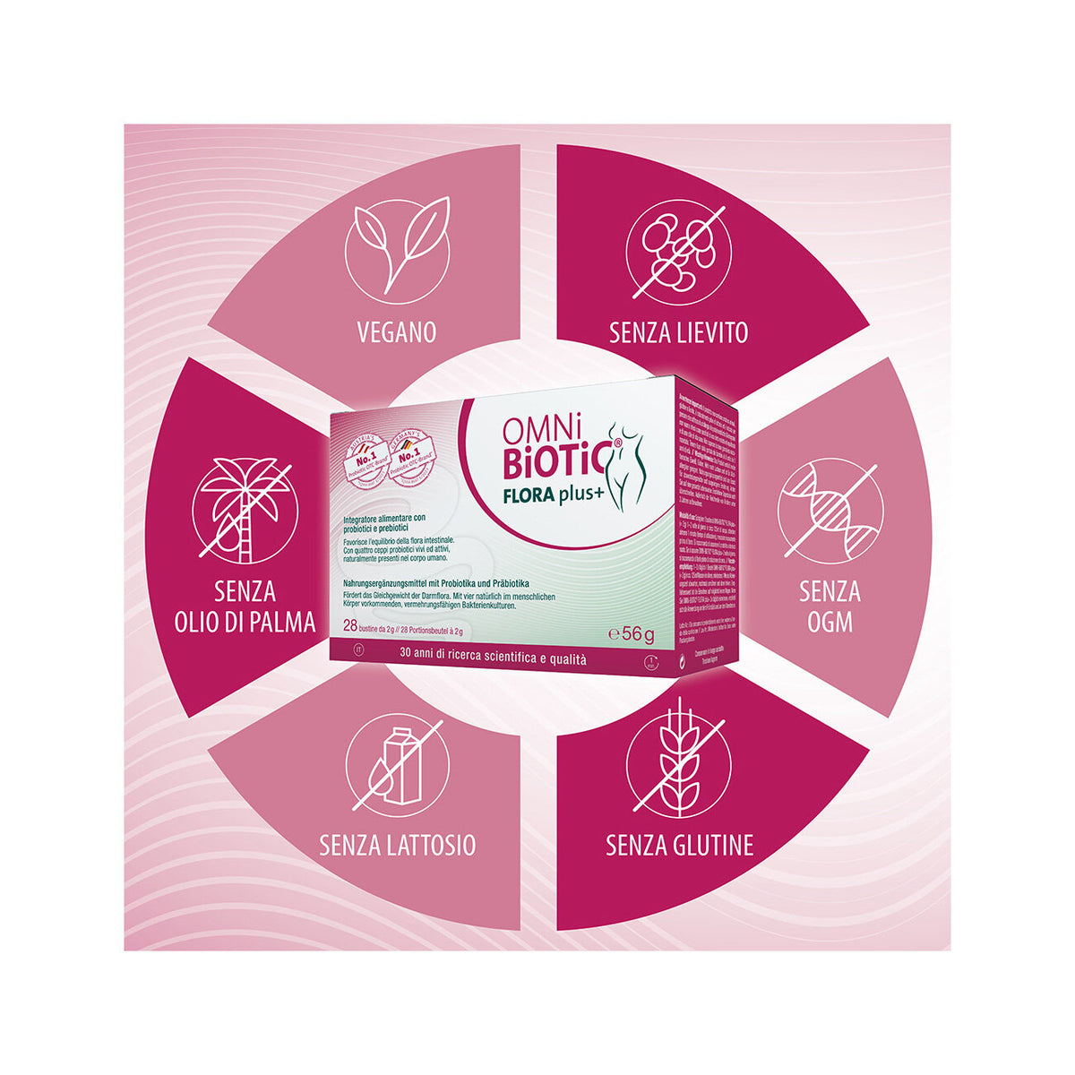 Omni Biotic Flora Plus+ 28 Bustine 56g-3
