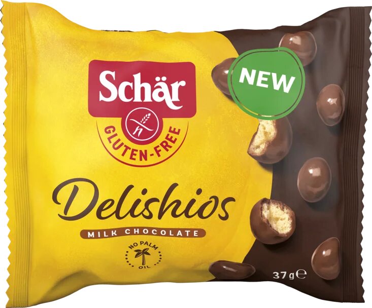 Schar Delishios cereali al cioccolato al latte senza glutine 37g-1