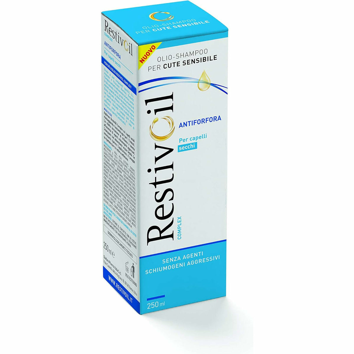 Restivoil Complex Olio-Shampoo Antiforfora per cute sensibile capelli secchi 250ml-2